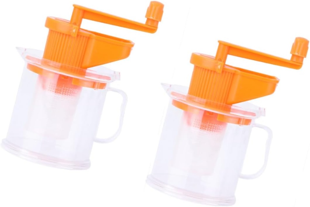 GLEAVI 2PCS Manual Soybean Milk Juicer Multi Purpose Fruit and Soy Squeezer Household Kitchen Tool Easy to Clean