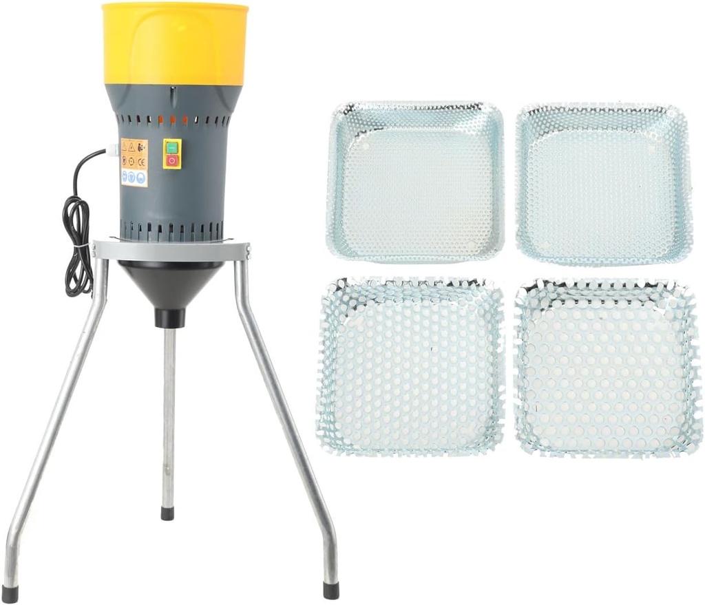 Electric Corn Mill Grinder, 25L/6.6Gal Dry Grain Mill Grinder with 5 Sieves, Detachable Bucket, 1000W Dust-free Flour Mills, Wheat Mill Grinder for Home and Farm Feed Grinding, Molino De Maiz