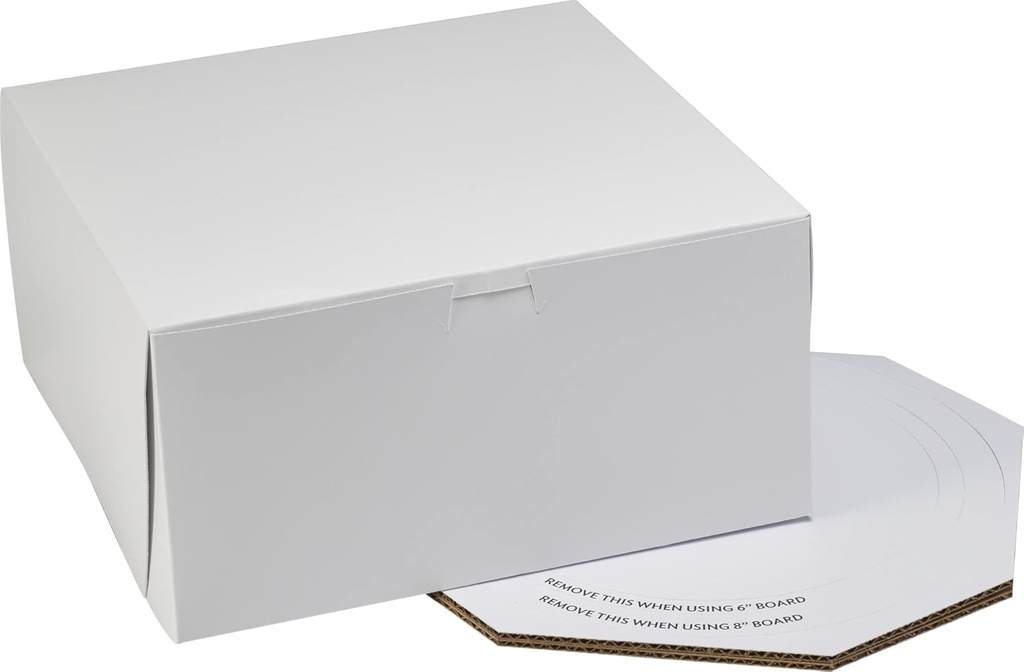 DecoPac Wedding Cake Box, Wedding Cake Carrier for Cakes - 10" x 10" x 5"