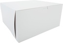 Southern Champion Tray 0989 Premium Clay-Coated Kraft Paperboard White Non-Window Lock Corner Bakery Box, 12" Length x 12" Width x 6" Height, White (Case of 50)