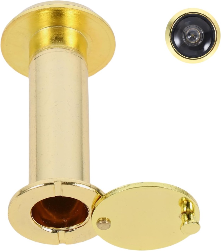 Peephole for House Door Electronic Peephole Door Peep Hole Peephole Viewer Door Viewers Door Peephole Wide Angle Door Viewer Cover Door Eye Viewer Golden Metal