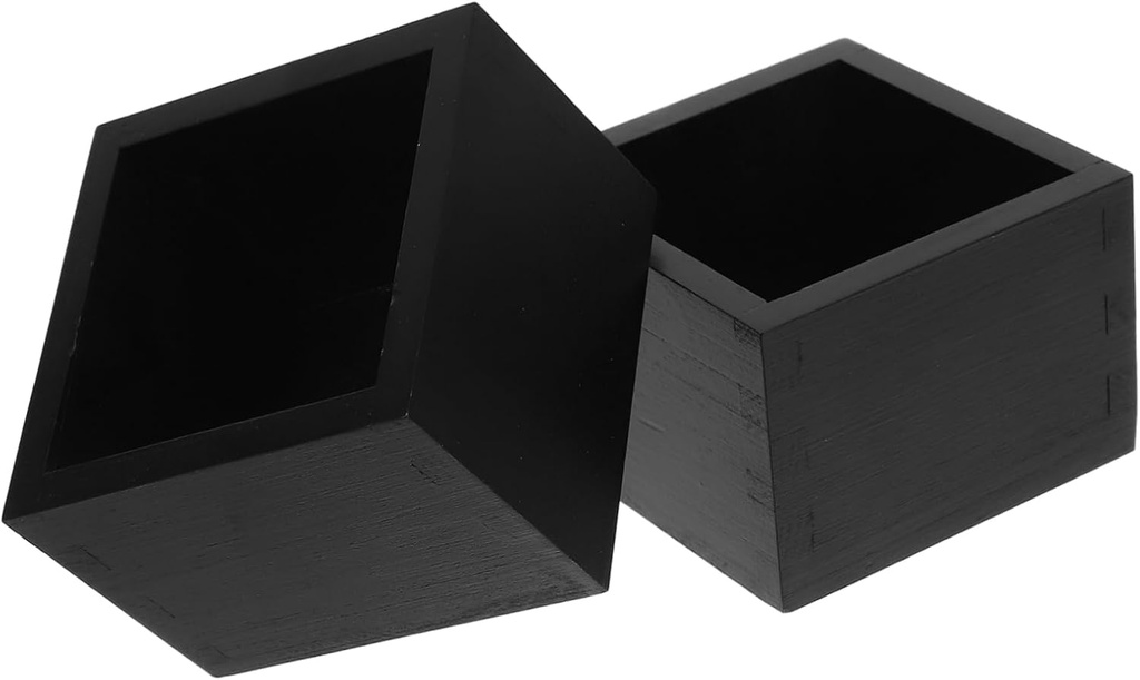 4pcs Japanese Style Wooden Sake Cup Holder Box Multi-functional Wooden Storage for Sake Cups and Items Compact Design for Home and Sushi Restaurants