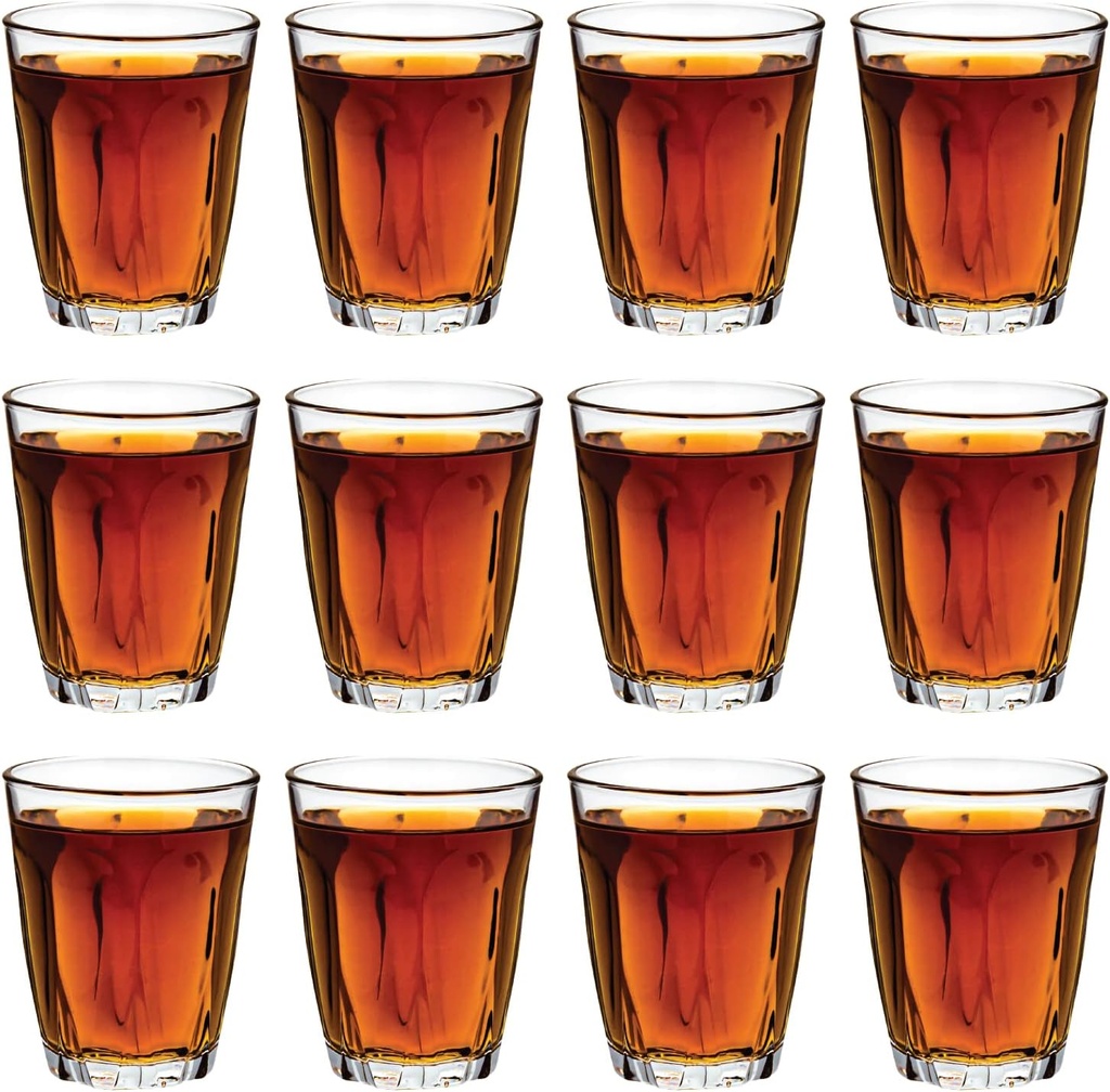 Vikko 3.75 Ounce Shot Glasses, Set of 12 Small Liquor and Spirit Glasses, Durable Tequila Bar Glasses For Alcohol and Espresso Shots, 12 Piece Large Shooter Glass Set
