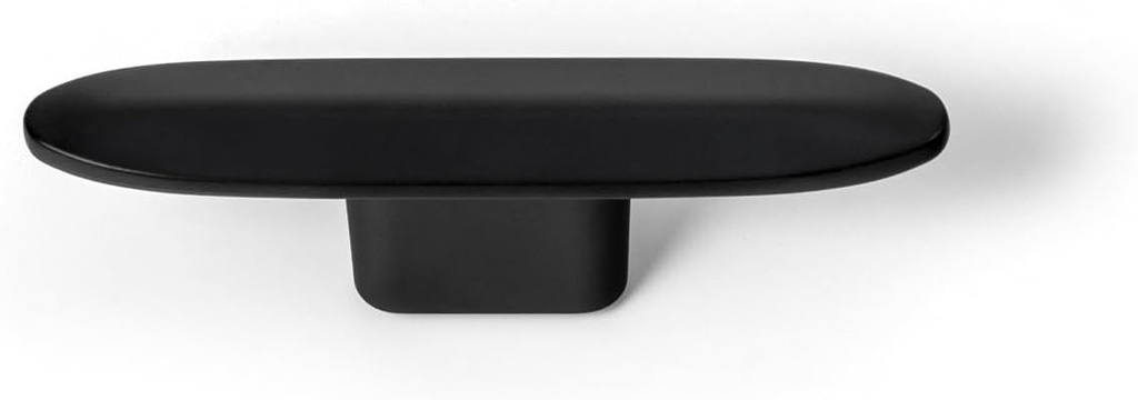 Goo-Ki 12 Pack Small Size Matte Black Drawer Knobs Kitchen Cabinet Hardware Knob - 3" Full Length Single Hole Black Bar Modern Handle for Closet Wardrobe Dresser Cupboard, 1751MB-DD