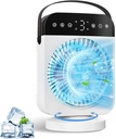 Portable Air Conditioner, Personal Mini Air Conditioner Cooling Fan with 5 Speeds, 70° Oscillation, Evaporative Air Cooler 1/2/4/8H Timer, 7 LED Night Light Portable AC for Car Camping Bedroom Office