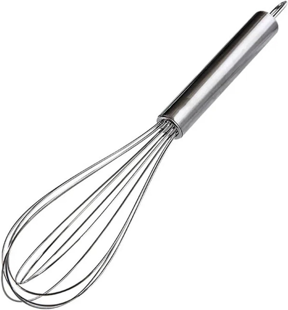 NieKe Stainless Egg Beater Egg Tools Egg Stiring Cream Whisk Manual Mixer Household Kitchen Baking Accessories(39cm)