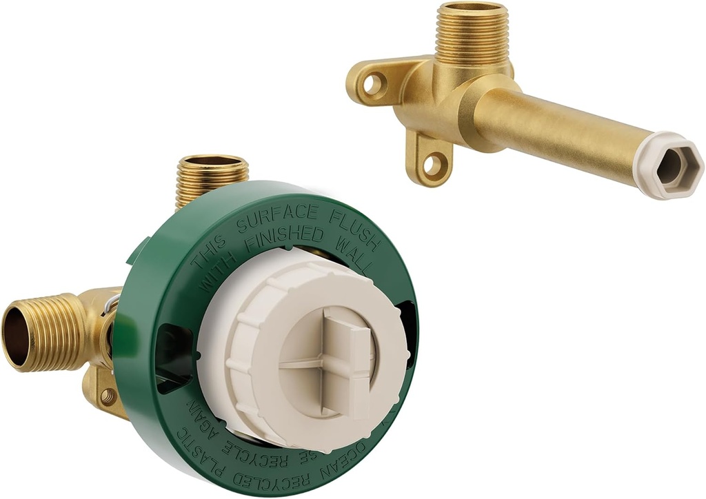 Single Handle Wall Mount Tub Filler High Flow Tub Faucet Rough-In Valve with CC/ICS Connections, WMV130CIS