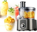 Electric Vegetable Chopper Dicer – Commercial Food Processor with 5.0L Large Capacity, 600W High-Efficiency Motor – Multifunctional Vegetable Cutter Slicer Dicer for Onion, Potato, Tomato