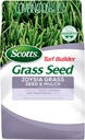 Scotts Turf Builder Zoysia Grass Seed & Mulch, Grows a Tough, Low-Maintenance Lawn, 5 lbs.