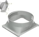 Portable Air Conditioner Exhaust Hose Coupler, 5.9 inch / 6 inch Coupling, Square to Round Window Adapter, A/C Unit Tube Connector, Mobile Air Conditioning Accessories
