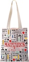 JYTAPP Mathematics Teacher Tote Bag Math Teacher Gift Canvas Teacher Bag Math Science Geeky Gift