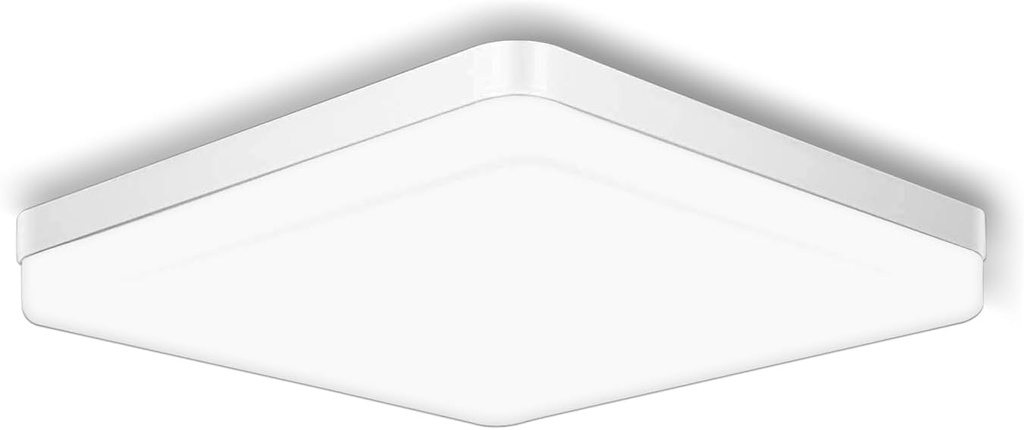 Ouyulong LED Ceiling Light 36W 3240lm 4000K 9Inch Square LED Flush Mount Ceiling Lighting Fixture for Kitchen, Bedroom, Living Room, Utility Laundry Closet Room Natural White