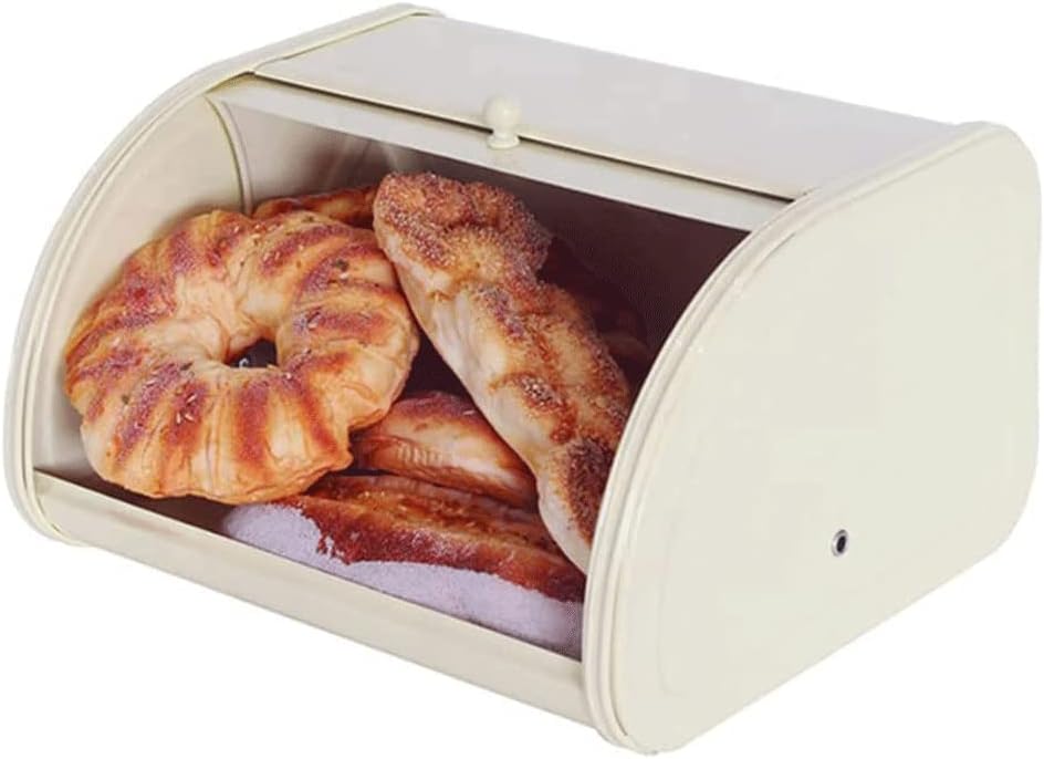 POCHY Fashion bread box Bread Storage Bread Bucket Creative Metal Home Kitchen Bread Holder Suitable For Large Capacity Bread Box exquisite