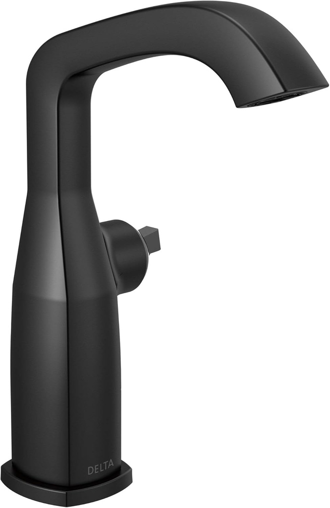 DELTA FAUCET 676-BLLHP-DST Stryke Mid-Height Faucet Less Handle Matte Black Single Hole