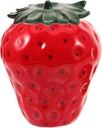 IMIKEYA Strawberry Shaped Ceramic Canister Smooth Surface Tea Storage Jar for Dry Food Cookie Holder Spice Jar Decorative Container
