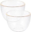Sake Cup Set,Japanese Sake Cup,2pcs Cup Japanese Dinnerware Set Clear Coffee Cups Vintage Dinnerware Set Coffee Glasses Kungfu Teacup Small Sake Cups Glass Transparent Tea Cup