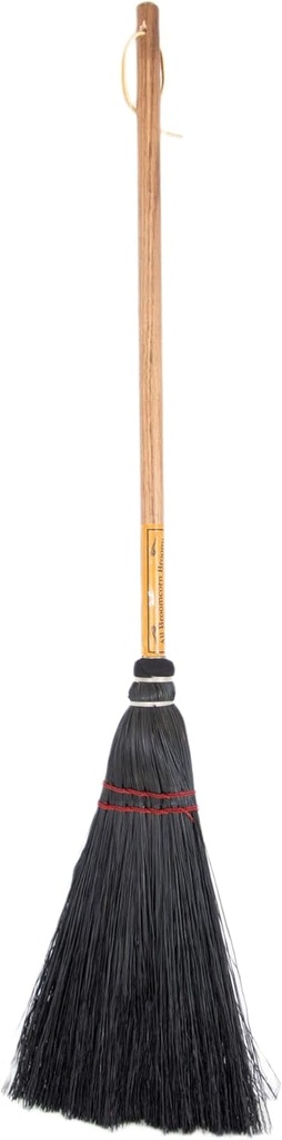 Lehman's Amish Fireplace Broom, Durable 34 inch Oak Handle and Black Broomcorn Bristles for Ash and Debris Cleanup