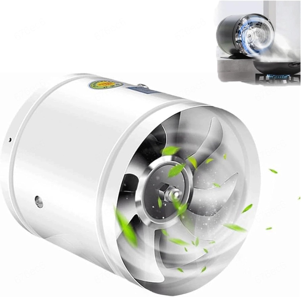 Multifunctional Powerful Mute Exhaust Fan,ventilation Fan,low Noise Exhaust Fan,aluminum Alloy Kitchen Exhaust Fan for Basements, Bathrooms, Kitchens and Attics,White-10inches