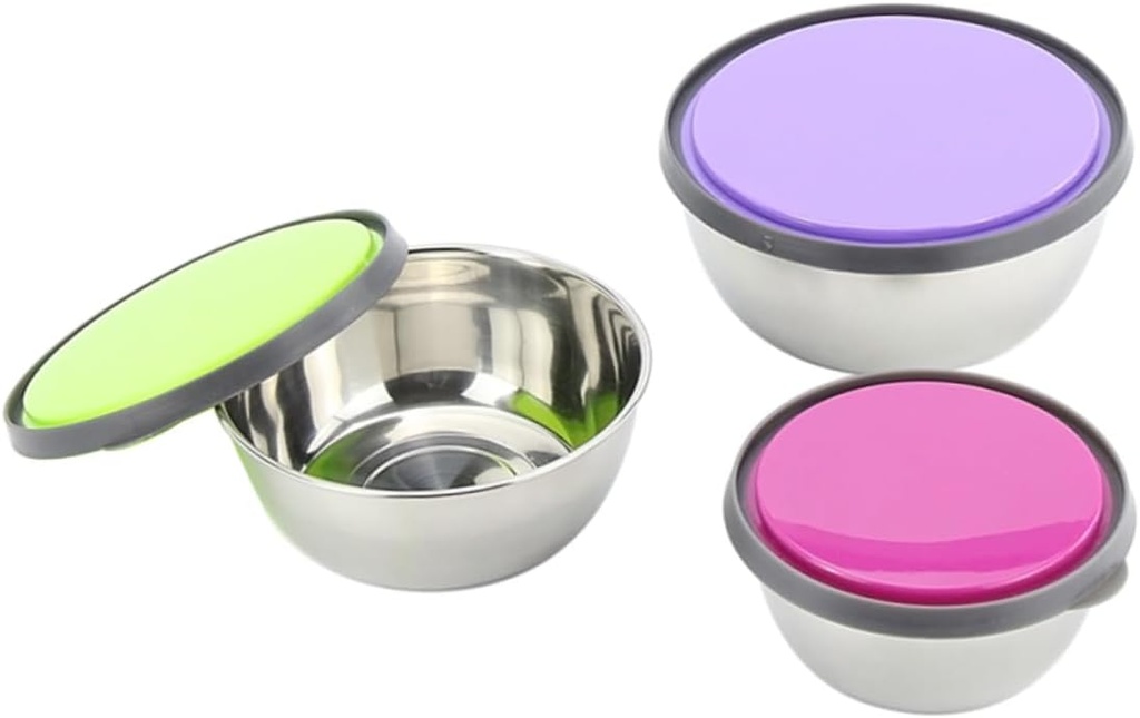 Three-piece Set of Fresh-keeping Boxes Lid Tubs Food Lunch Airtight Camping Outdoor Kit Microwave Steel Insulated Thermal Container