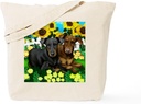 CafePress Doberman 2 Tote Bag Reusable Natural Beige Canvas Shopping Bag
