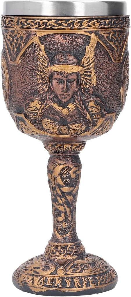 Nordic Viking Goblet,Viking Resin Shell less Steel Unique Retro Beer Cup for Cocktails Whisky Red Wine for Parties, Bars, And Family Gatherings Viking Gifts