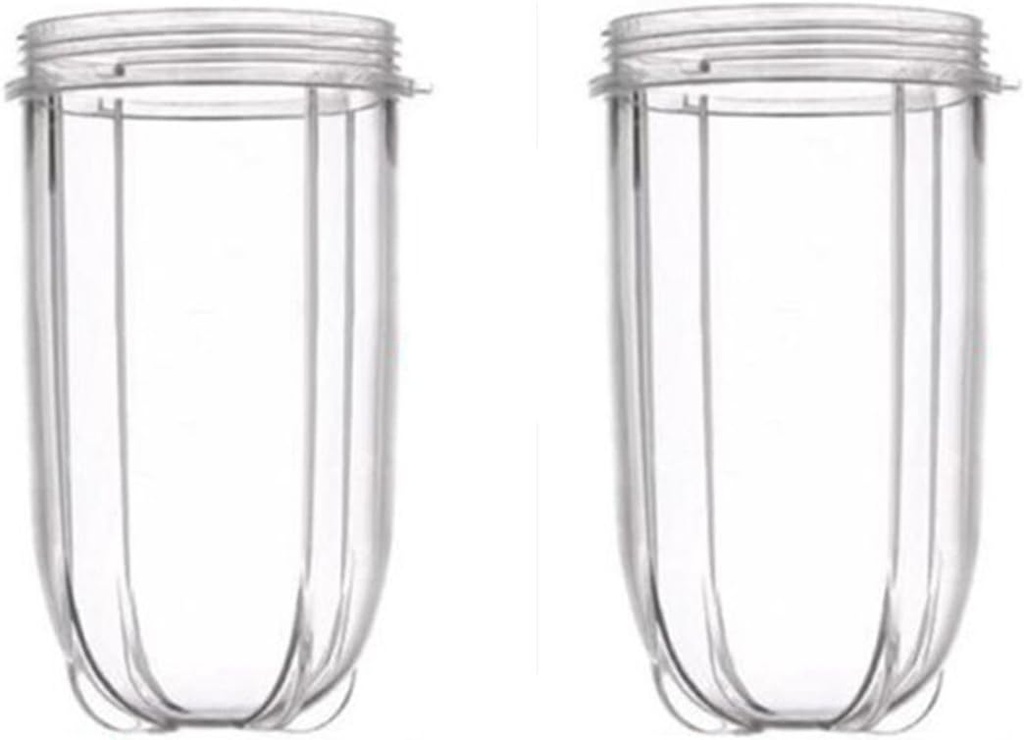 Magic Bullet Replacement Cups, 2 PCS Replacement 16 Ounce Jar Cups Fit For 250W Magic Bullet MB1001 Series Juicer Mixer