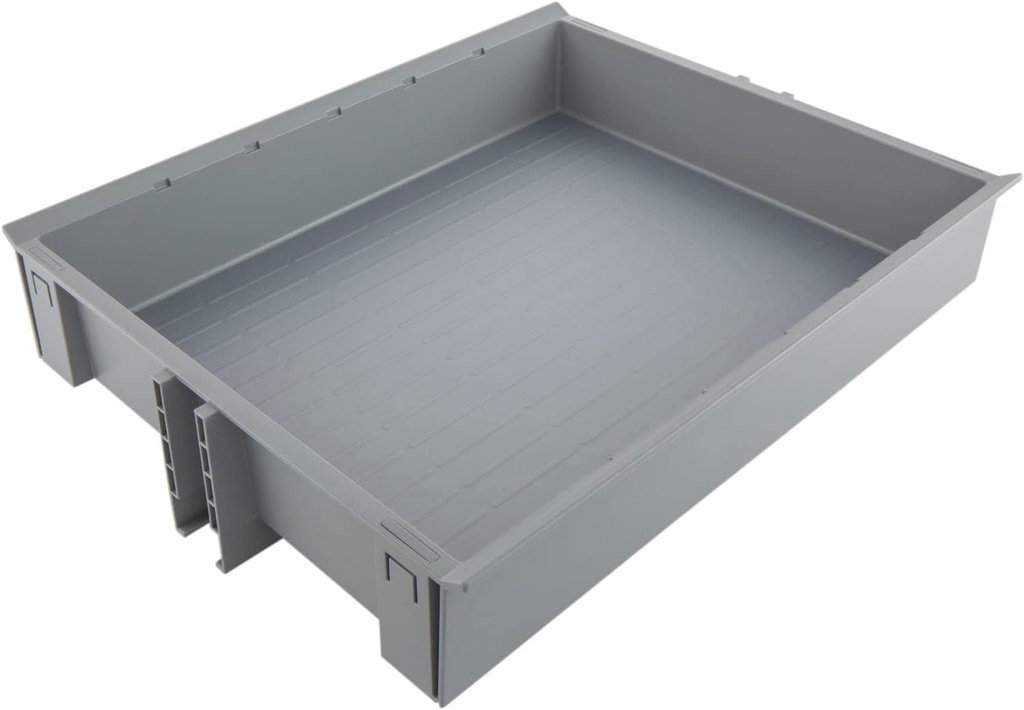 5801.93 71055 Kitchen Cabinet Insert for Vauth Sagel Larder KB400, Hanging Basket Without Railing, Plastic Aluminium Grey, Silver