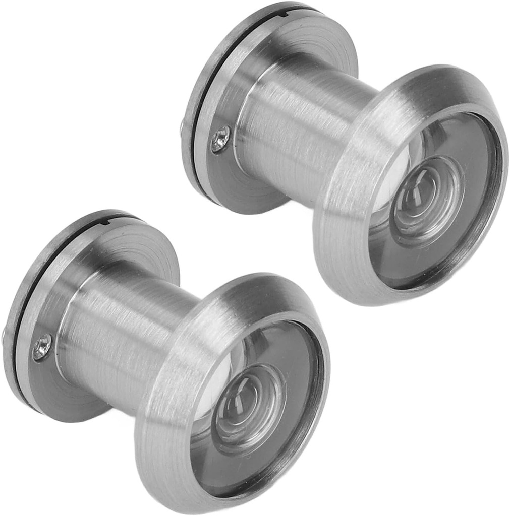 Safety Door Viewer,2Pcs Peep Holes for Door,Anti Theft Household Copper Door Viewer Peephole with Back Cover for Home Office Hotel