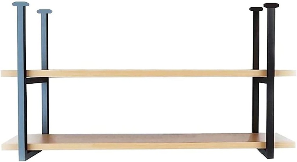 ULAINE Floating Shelves, Industrial Wood Ceiling Wine Rack Storage Rack, Morden Style Iron Hanging Wine Glass Rack Decoration Holder, for Bar, Kitchen, Wine Cellar (Size : 100cm)