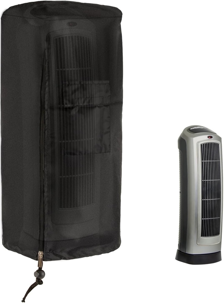 Patio Heater Covers,Electric Heater Cover for Lasko 23"H Space Heater,Waterproof Smart Home Heater Dust Cover with Zipper for Indoor Outside Room Use