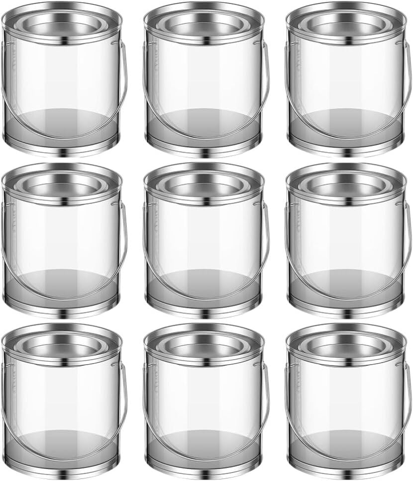 Luxshiny 12pcs Transparent Candy Storage Jar with Handle Snack Jars for Parties Airtight Container for Tea Cookies and Treats