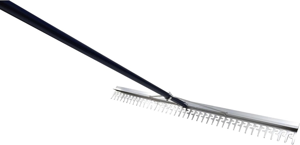 Extreme Max 3005.4236 48" Commercial-Grade Screening Rake for Beach and Lawn Care with 66" Handle