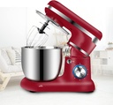 Mixers Kitchen Electric Stand Mixer Kitchen Electric Mixers with 6 Speeds 5-QT Stainless Steel Mixing Bowl, for Baking Bread,Cakes,Cookie,Pizza,Egg,Salad,red