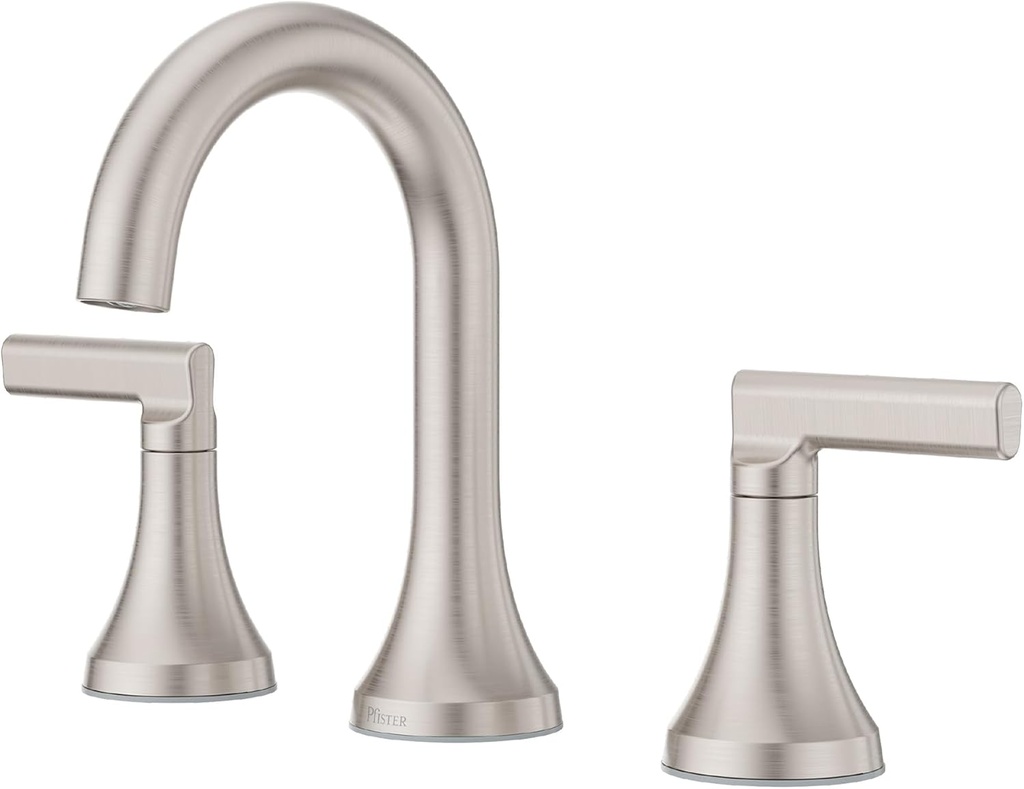 Pfister Vedra Bathroom Sink Faucet, 8-Inch Widespread, 2-Handle, 3-Hole, NSF Certified, Spot Defense Brushed Nickel Finish, LF049VEDGS