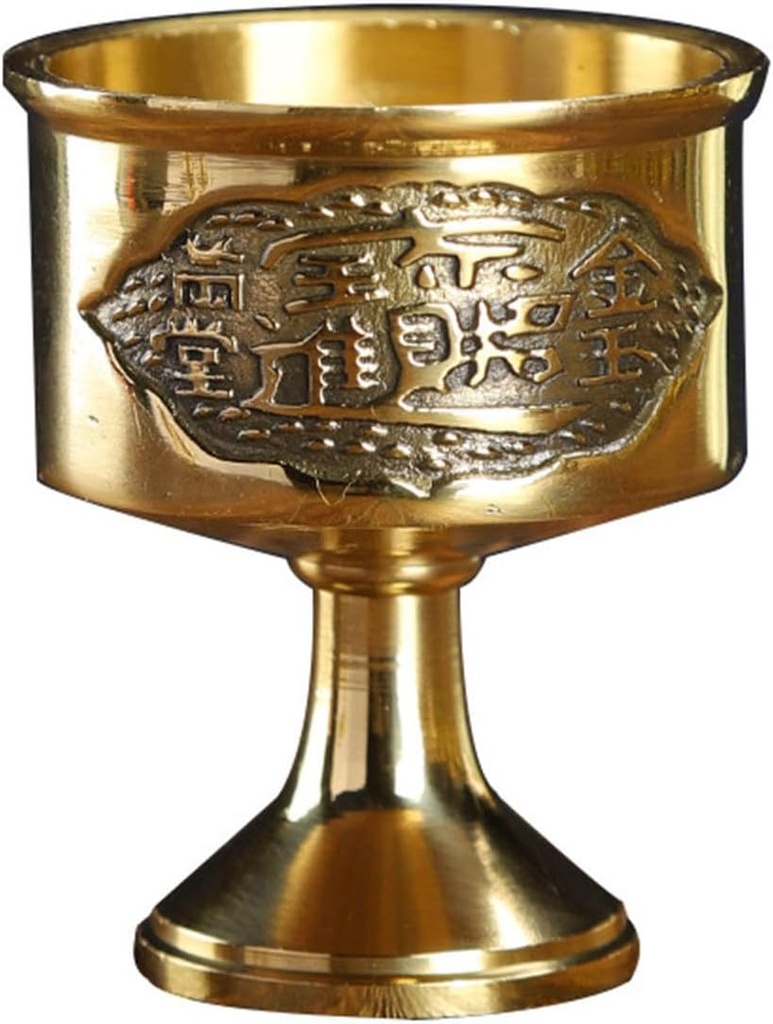 Brass Chalice, Victorian Goblets, Communion Drink Chalice, Elegant Wine Goblet, Hallooween Costume Prop/Kings Goblet, Renaissance (1 Goblet),Medium