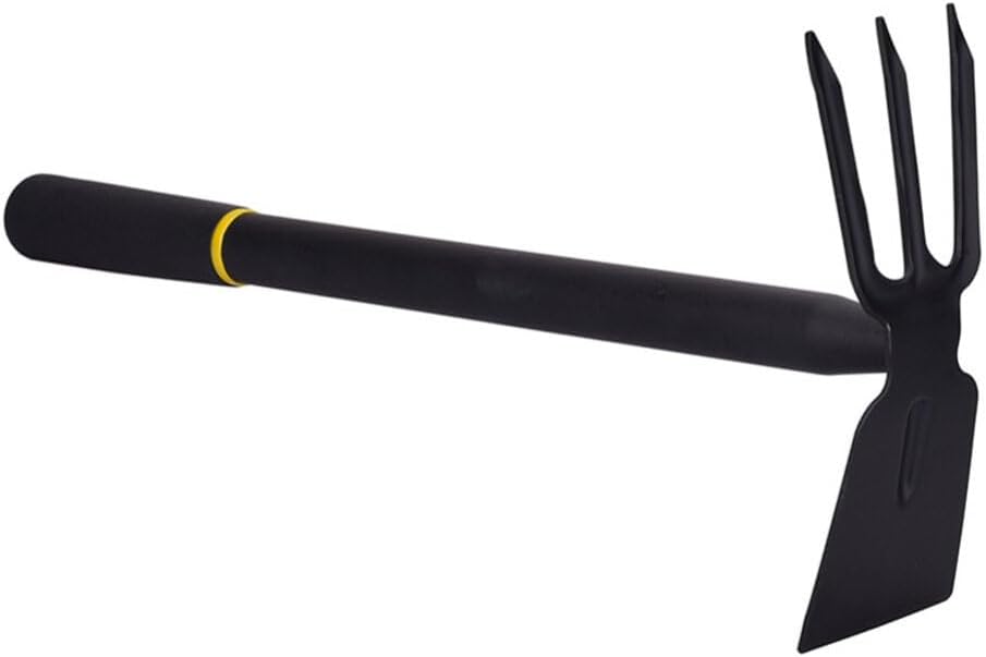 Cabilock Fork Hoe Loosening Soil Hoe Hoe and Cultivator 2 in 1 Garden Hand Tool Hand Tiller for Loosening Soil Weeding Digging Agriculture Planting Supplies Garden Weeding Tools Garden Hand Tiller