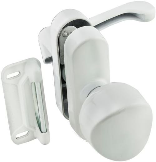 National Hardware N262-162 V1319 Universal Knob Latch in White