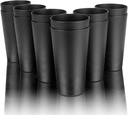 Set of 12 Unbreakable Drinking Cups,32-ounce Large Plastic Tumblers for Indoor Outdoor Use,Lightweight,Dishwasher & Microwave Safe, Eco Friendly(Black color)