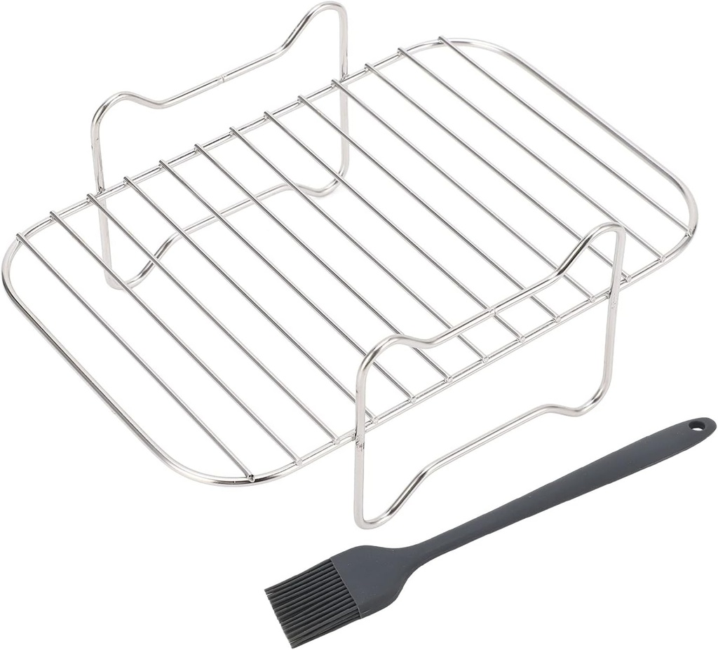 Air Fryer Rack, Stainless Steel Multi Layer Dehydrator Toast Rack for Ningja DZ201 401 for Instant Vortex