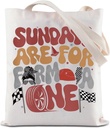 ZJXHPO Sunday Racing Tote Bag - Reusable Grocery Shopping Bag for Race Lovers - Sundays Handbag