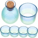 CHILDWEET 1set Japanese Sake Cups Bottle Glass Sake Set for Japanese Tea Decorative Display