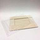 | 80/Pack Rectangular Foldable Wooden Food Container Take Out Appetizer Dessert Sushi Box Serving Trays Side Dish 6.5 x 4.5 inch WBFD-120