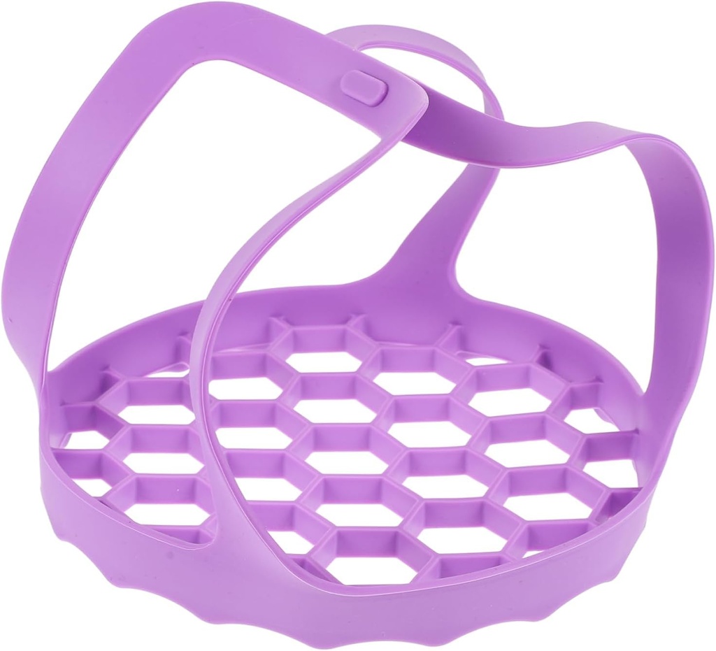 1Pc Handheld Food Steamer Silicone Vegetable Drain Basket for Easy Washing Steaming Eggs Buns Kitchen Strainer Efficient Portable Design