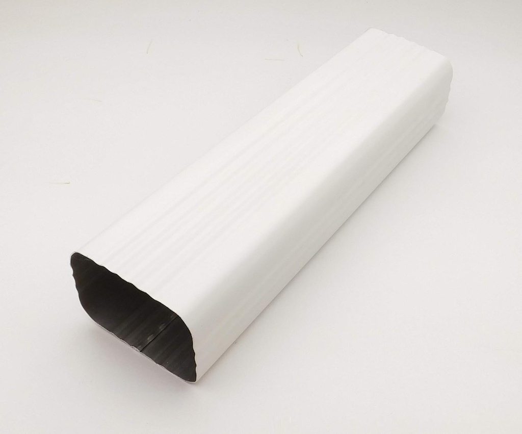 Eagle 1 White Aluminum Downspout Extensions (Multiple Sizes) with 3 Free Matching Screws and 1 Free 1/4" Chuck (15, 3 X 4)