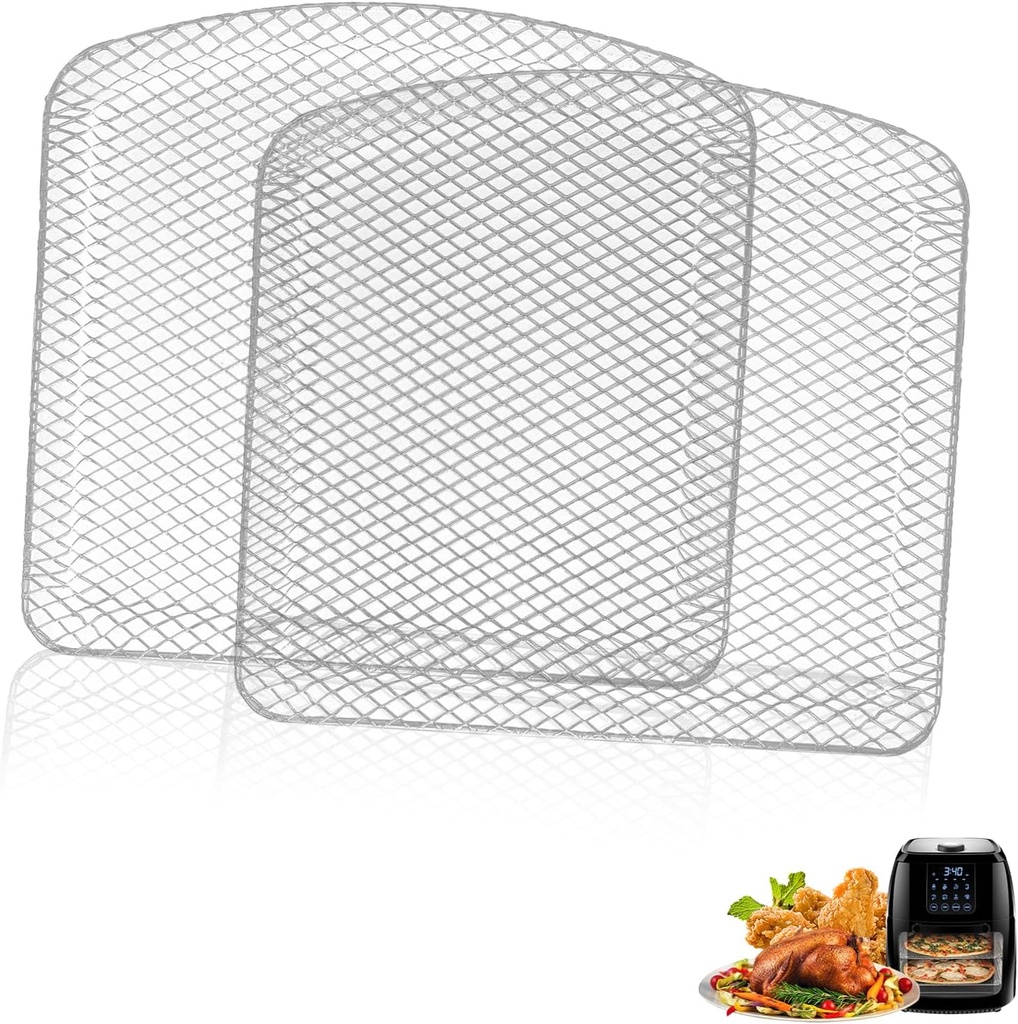 Air Fryer Dehydrator Rack for Chefman 6.3QT Digital Air Fryer Oven, Premium Air Fryer Oven Shelf Grill Crisper Plate Tray Insert Grate Rack Grid for Chefman 6.3QT Air Fryer, Dishwasher Safe