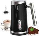 Huogary Milk Frother, 4 in 1 Electric Milk Steamer, Automatic Hot & Cold Foam Maker, Milk Warmer for Coffee, Latte, Cappuccino, Macchiato, 120V