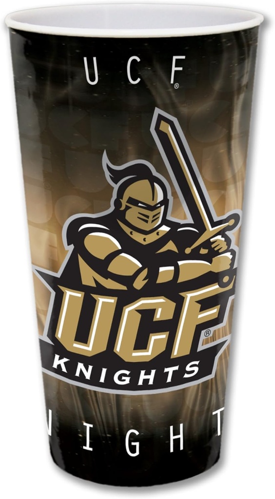 Northwest NCAA Central Florida Knights Three Pack 24-Ounce Durable Plastic Cups