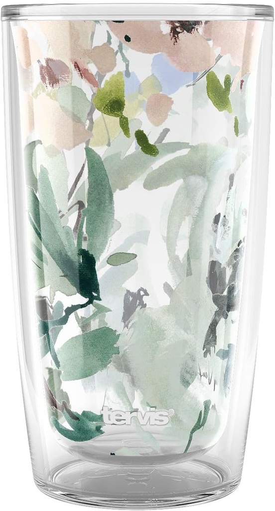Tervis Kelly Ventura - Abstract Collection Made in USA Double Walled Insulated Tumbler Travel Cup Keeps Drinks Cold & Hot, 16oz, Trellis