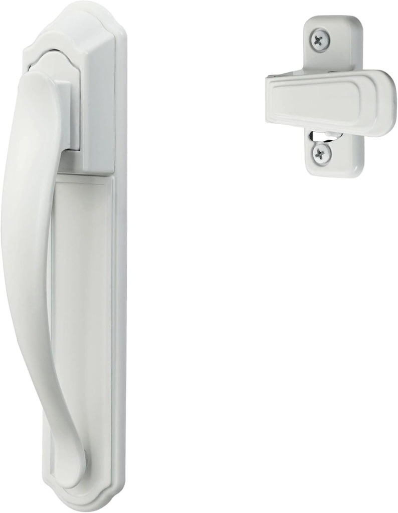 Ideal Security DX Pull Handle Replacement Set for Storm Door and Screen Door, White