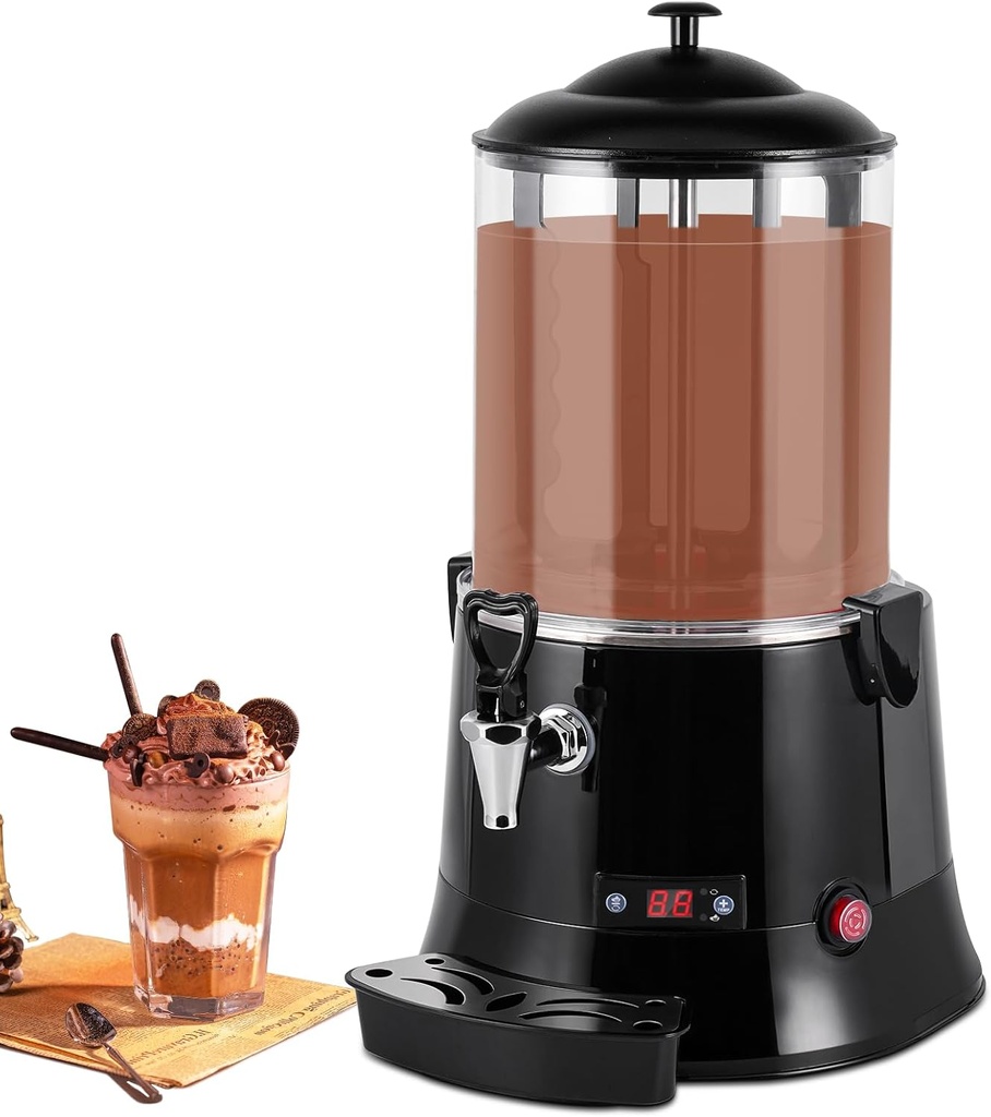 YUCHENGTECH 10L Commercial Hot Chocolate Maker Machine and Dispenser - Beverage Warmer for Heating Coffee, Milktea - CE Certification (220V)
